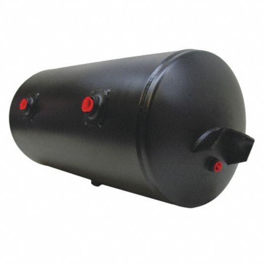 VELVAC Steel Air Tank, Black Powder Coated - 21DH84|035107 - Grainger