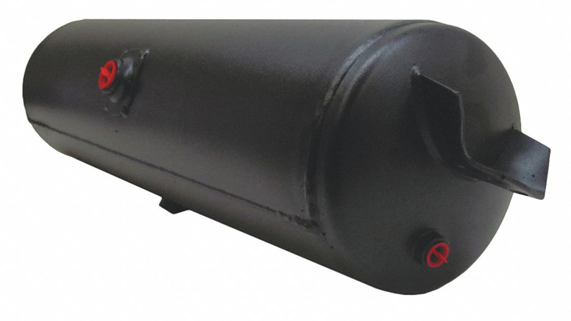 VELVAC Steel Air Tank, Black Powder Coated - 21DH85|035108 - Grainger