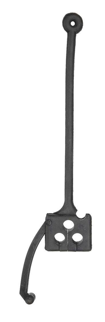 Hose Holder: Hose and Cable Suspender, Rubber, 12 in Overall Lg, Unfinished