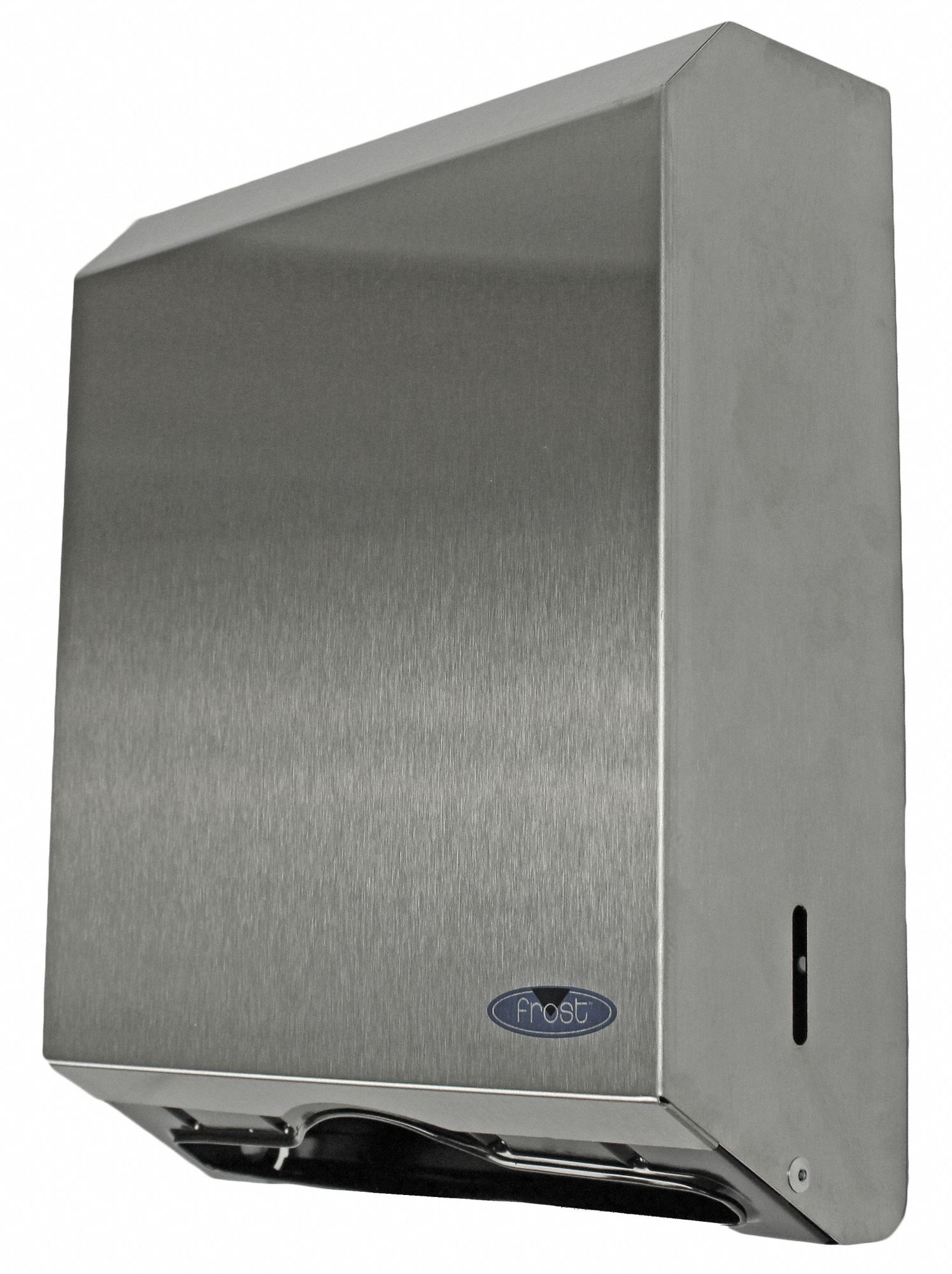 PAPER TOWEL DISPENSER, MANUAL, PULL, STAINLESS STEEL