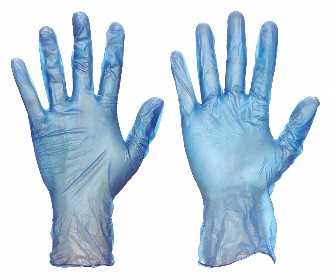 DISPOSABLE GLOVES, FOOD-GRADE, S (7), 3 MIL, POWDER-FREE, VINYL, SMOOTH, 100 PK