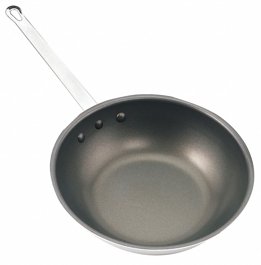 STIR FRY WOK W/COATING,12-1/2 IN.,ALUM