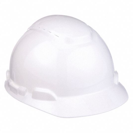 White, No Graphics, Hard Hat - 21E390|H-701V-UV - Grainger