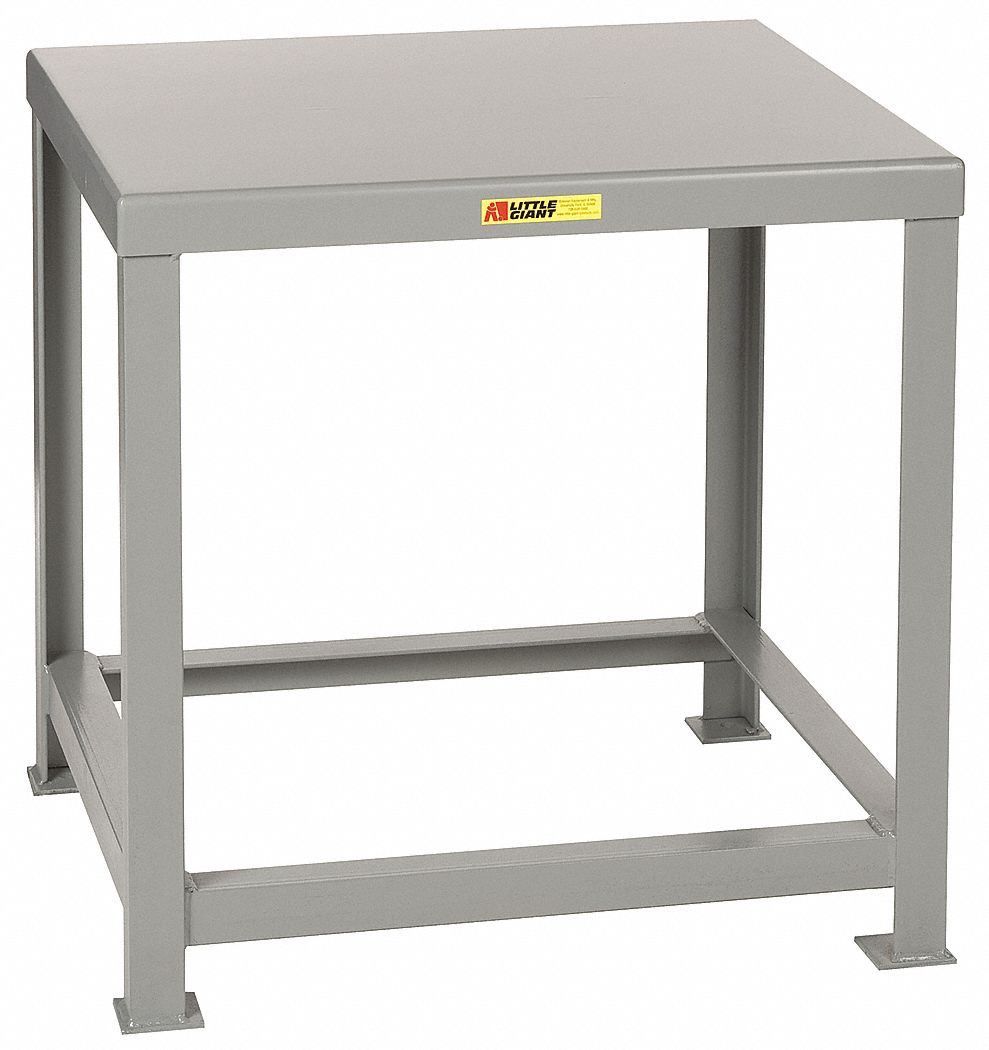 Little Giant Fixed Height Work Table Steel 28 In Depth 24 In Height 30 In Width 10 000 Lb Load Capacity 21e613 Mth1 2830 24 Grainger