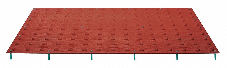 ADA Warning Pad: Colonial Red, Installs to Concrete, Installs with Anchors/Fasteners/Sealant