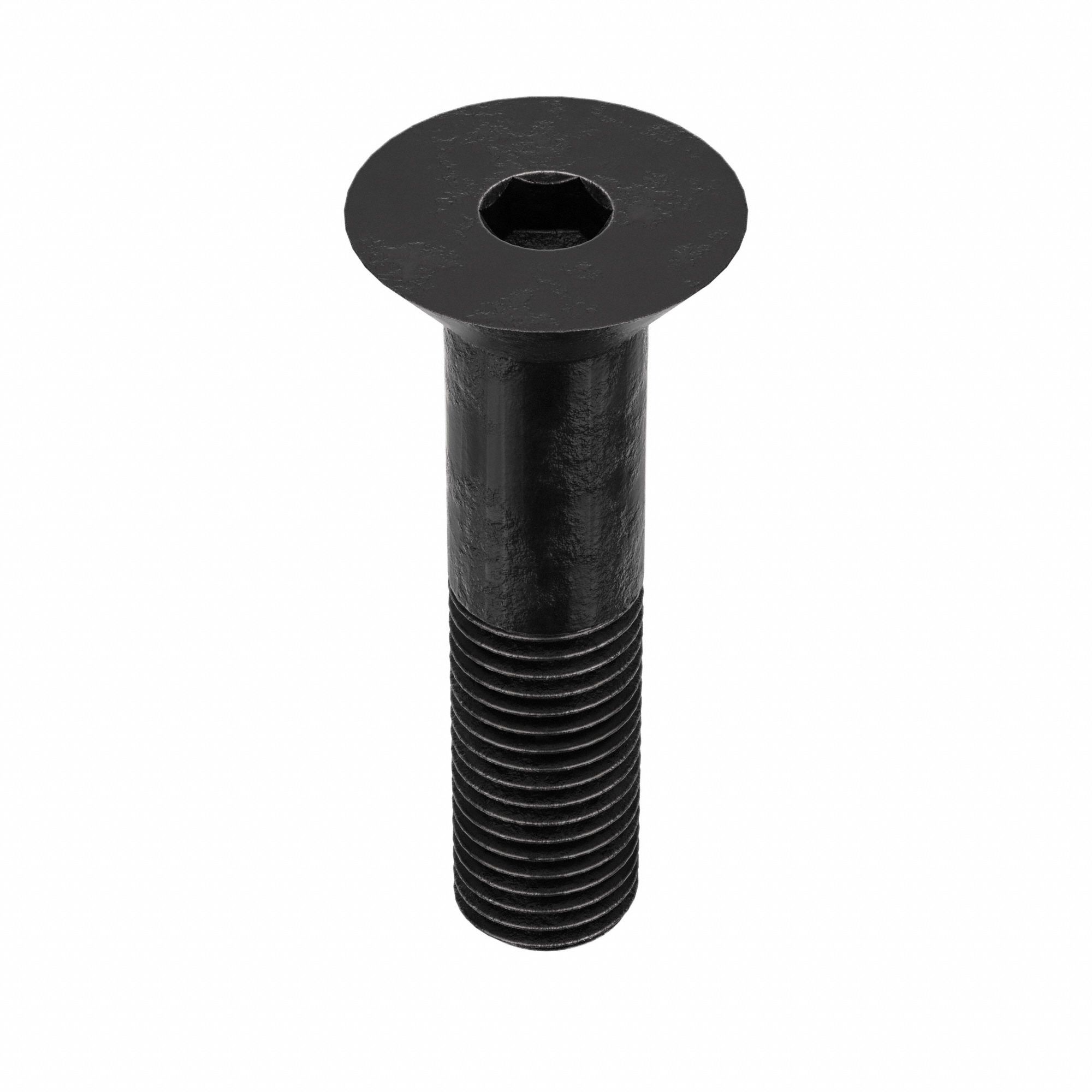 Socket Flat Head Screw: 7/8"-9 Thread Size, 4 in Lg, Flat, Black Oxide, Alloy Steel, 9/16 in Drive