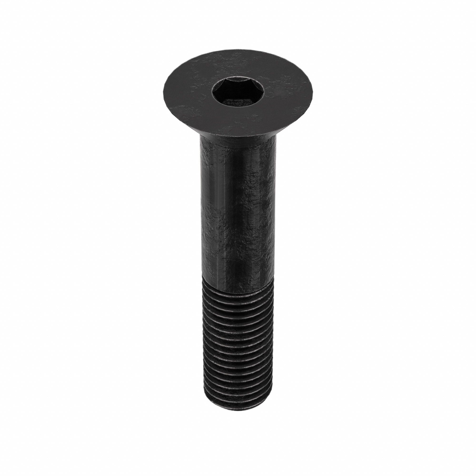 Socket Flat Head Screw: 3/4"-10 Thread Size, 4 in Lg, Flat, Black Oxide, Alloy Steel, 5 PK
