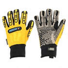 WGWINRIGG COLD WEATHER OIL-/WATER-RESISTANT GLOVES, S, 7, BLK/YLW, NEOPRENE CUFF