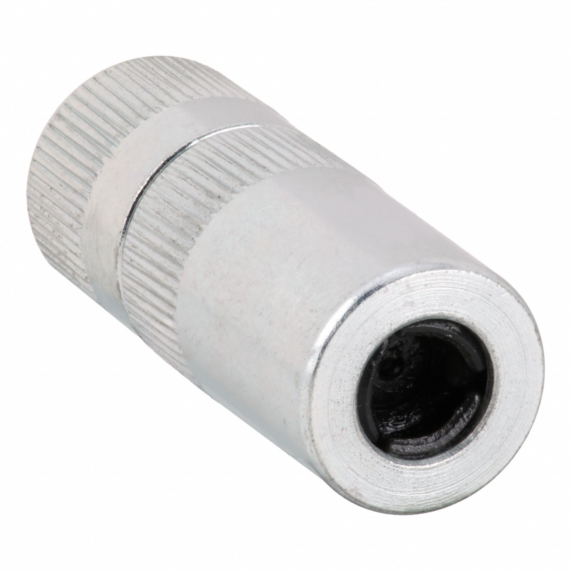 3-Jaw Grease Coupler: Threaded, 10, 000 psi Max. Op Pressure, 1/8" Connection Thread Size, NPT