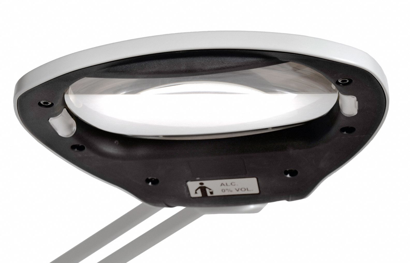 VISIONLUXO Rectangular Magnifier Light Magnifier Light, 2.25x, 600 lm, 5 Diopter, Gray, Clamp