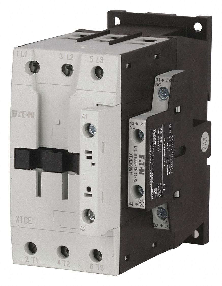 EATON 480V AC IEC Contactor; No. of Poles 3, Reversing No, 72