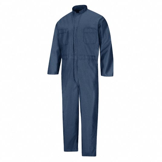 RED KAP Static Controlled Coveralls, M, Polyester/Nylon, Navy, Unisex ...