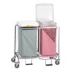 2-Compartment Sorting Hamper Carts image