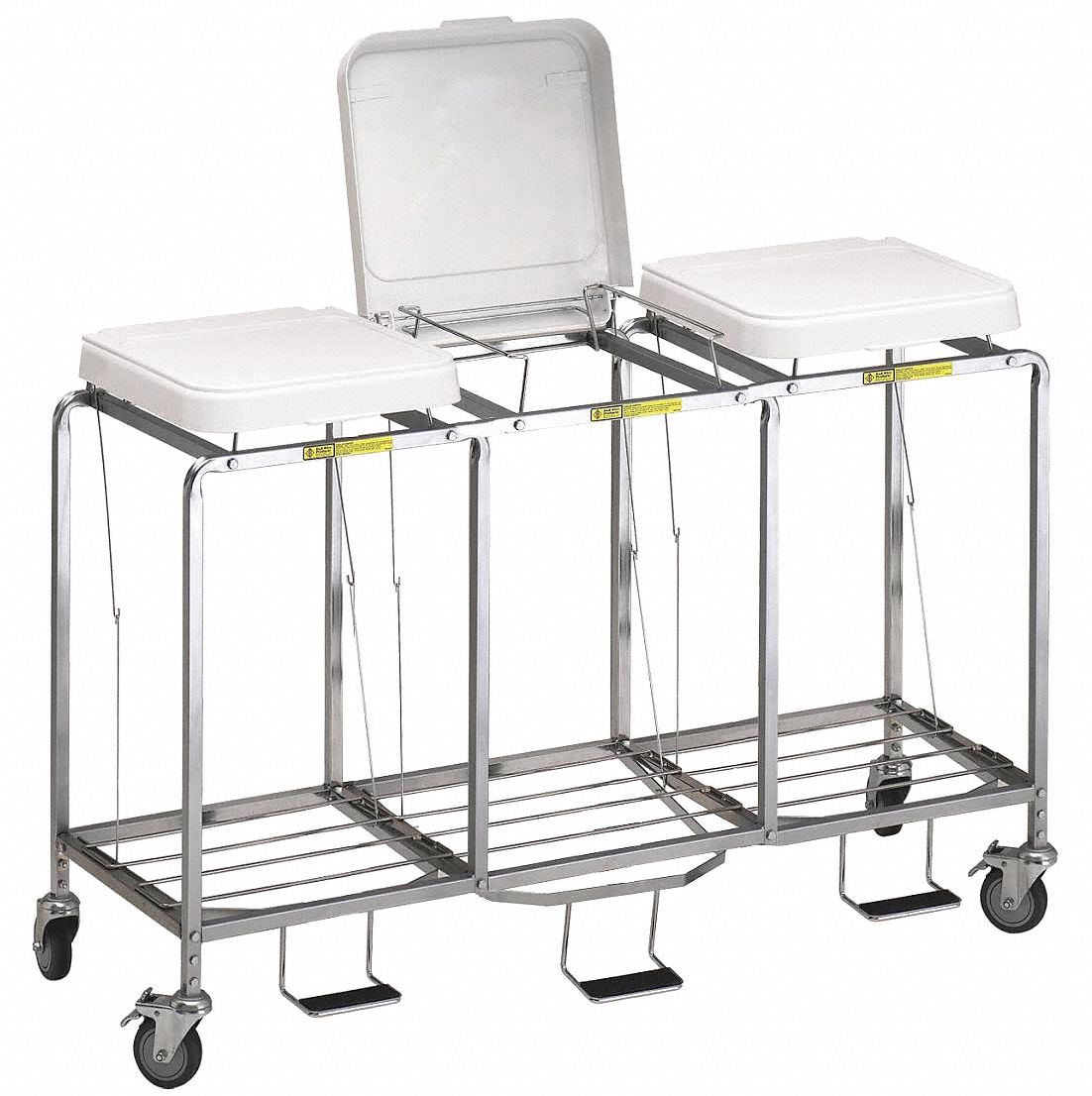 HAMPER CART,GRAY,37-1/2