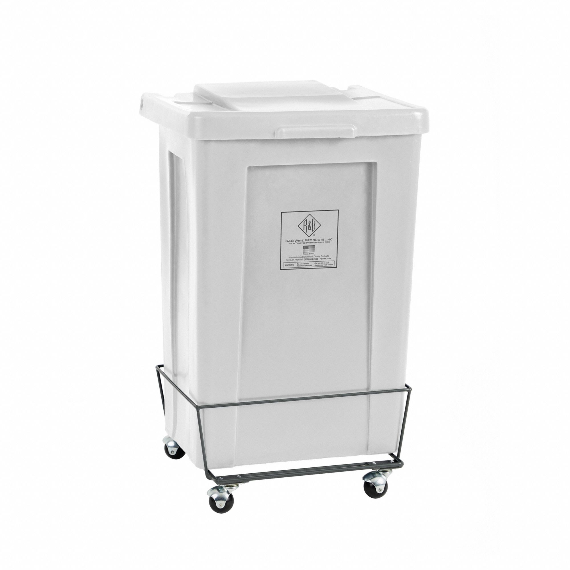 R&B WIRE PRODUCTS INC., 3.7 Cu Ft Cubic Foot Capacity, 40 Lb Load ...