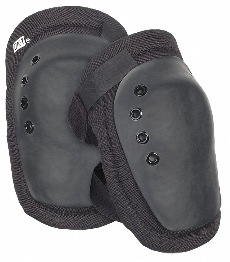 Hard Shell 1-Strap Knee Pads, Black, Universal