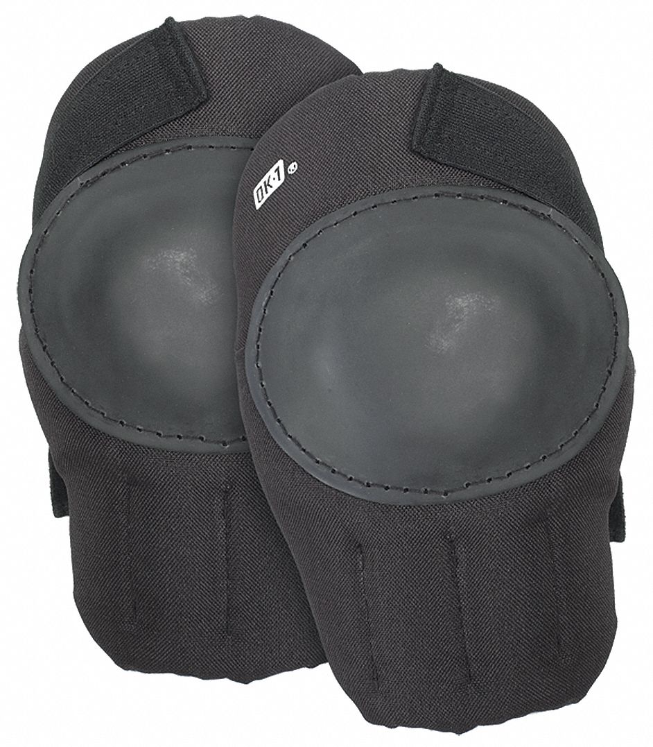 Soft 1Strap Knee Pads, Black, Universal Grainger