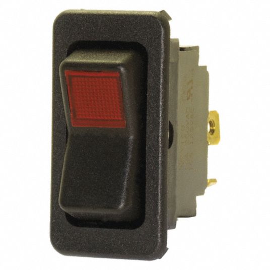 EATON Rocker Switch, Contact Form SPST, Number of Connections 3