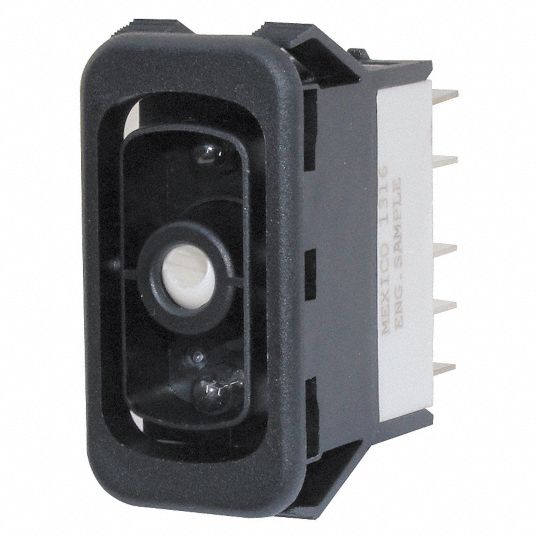 EATON Lighted Rocker Switch Lighted Rocker Switch, DPDT, Momentary On