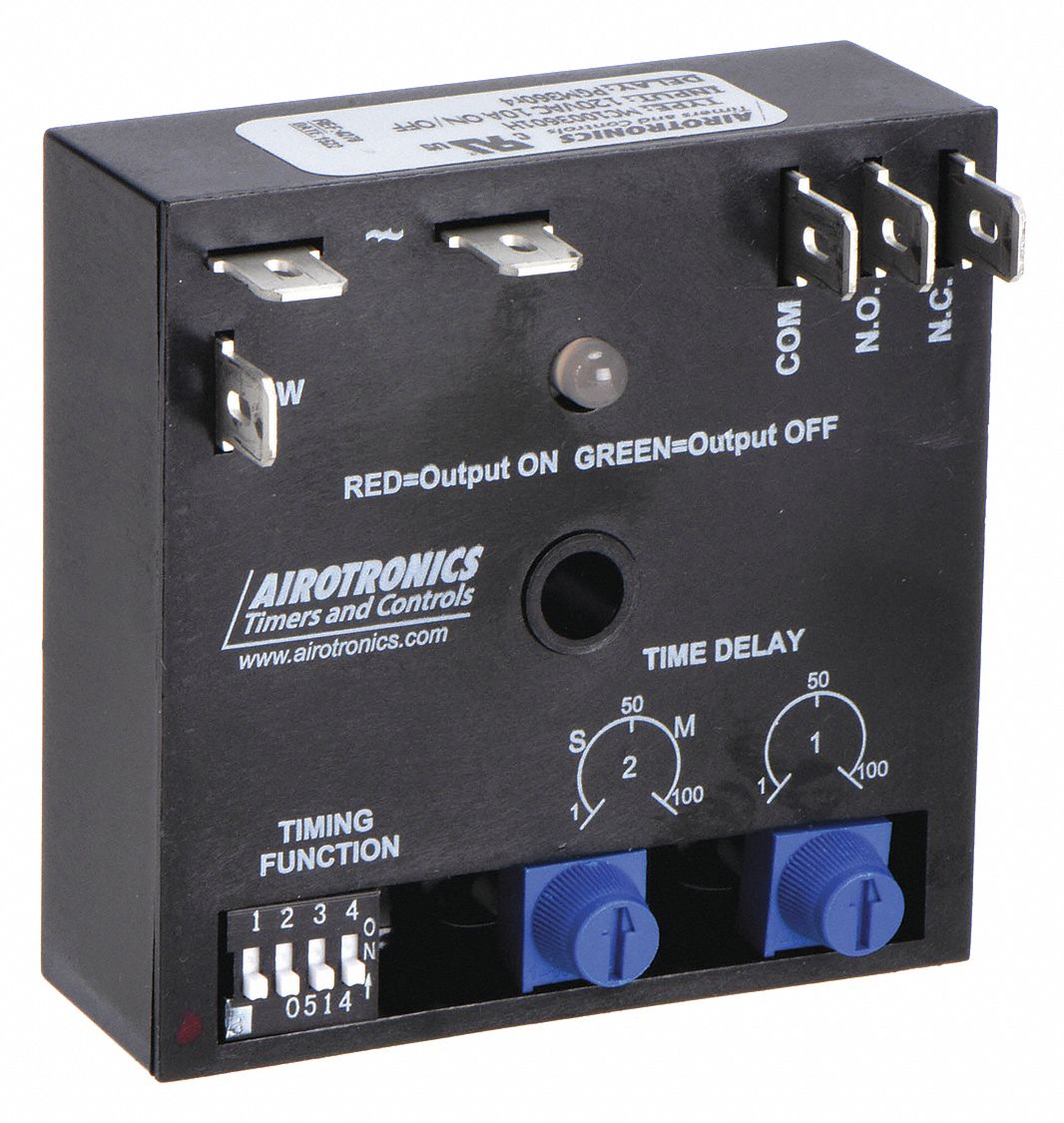 MULTI-FUNCTION ENCAPSULATED TIMING RELAY, SURFACE MOUNTED, 120V AC, 10 A