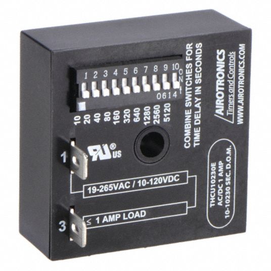 AIROTRONICS Single Function Encapsulated Timing Relay: Panel Door Relay  Mounting