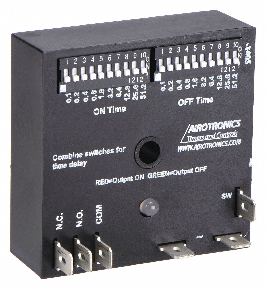 SINGLE FUNCTION ENCAPSULATED TIMING RELAY, SURFACE RELAY MOUNTING, 24V AC