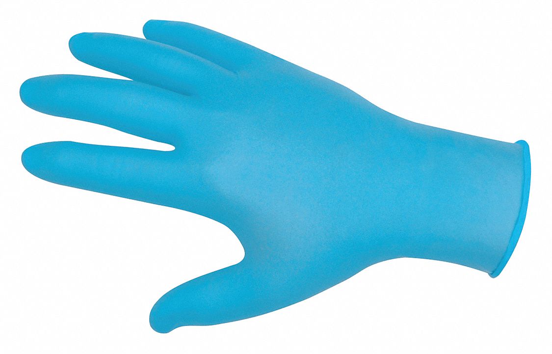 DISPOSABLE GLOVES, CHEMICAL-RESISTANT/FOOD-GRADE, L (9), 4 MIL, 100 PK