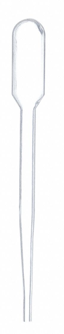 Transfer Pipette: 2 mL Capacity, Non-Sterile, Std Transfer Pipette, LDPE, 1, 000