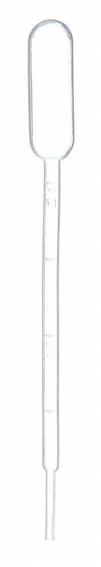 Transfer Pipette: 5 mL Capacity, Non-Sterile, Fine Tip/Std Transfer Pipette, 500