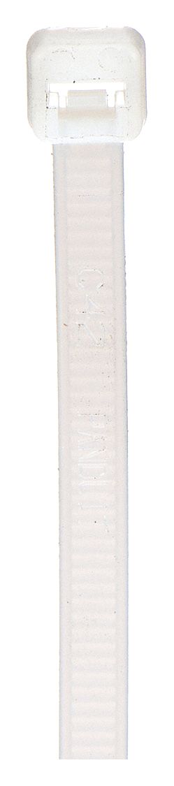 CABLE TIE, 7½ IN L, 1¾ IN MAX BUNDLE, 0.19 IN W, STANDARD, 1,000 PK