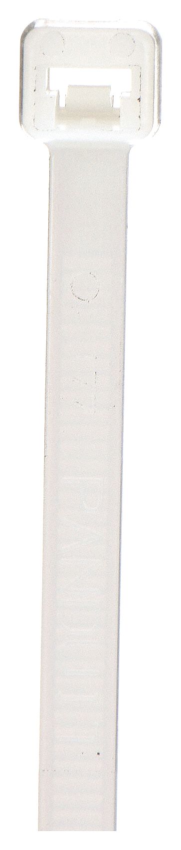 CABLE TIE, 14½ IN L, 4 IN MAX BUNDLE, 0.19 IN W, NATURAL, 100 PK