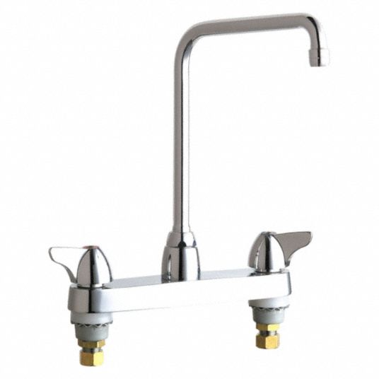 CHICAGO FAUCETS, 2.2 gpm Flow Rate, Hot And Cold Water Sink Faucet ...