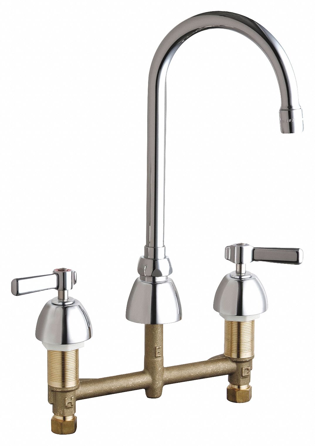 2.2 gpm Flow Rate, Kitchen Sink Faucet W/O Spray 21FG51201AGN2AE3ABCP Grainger