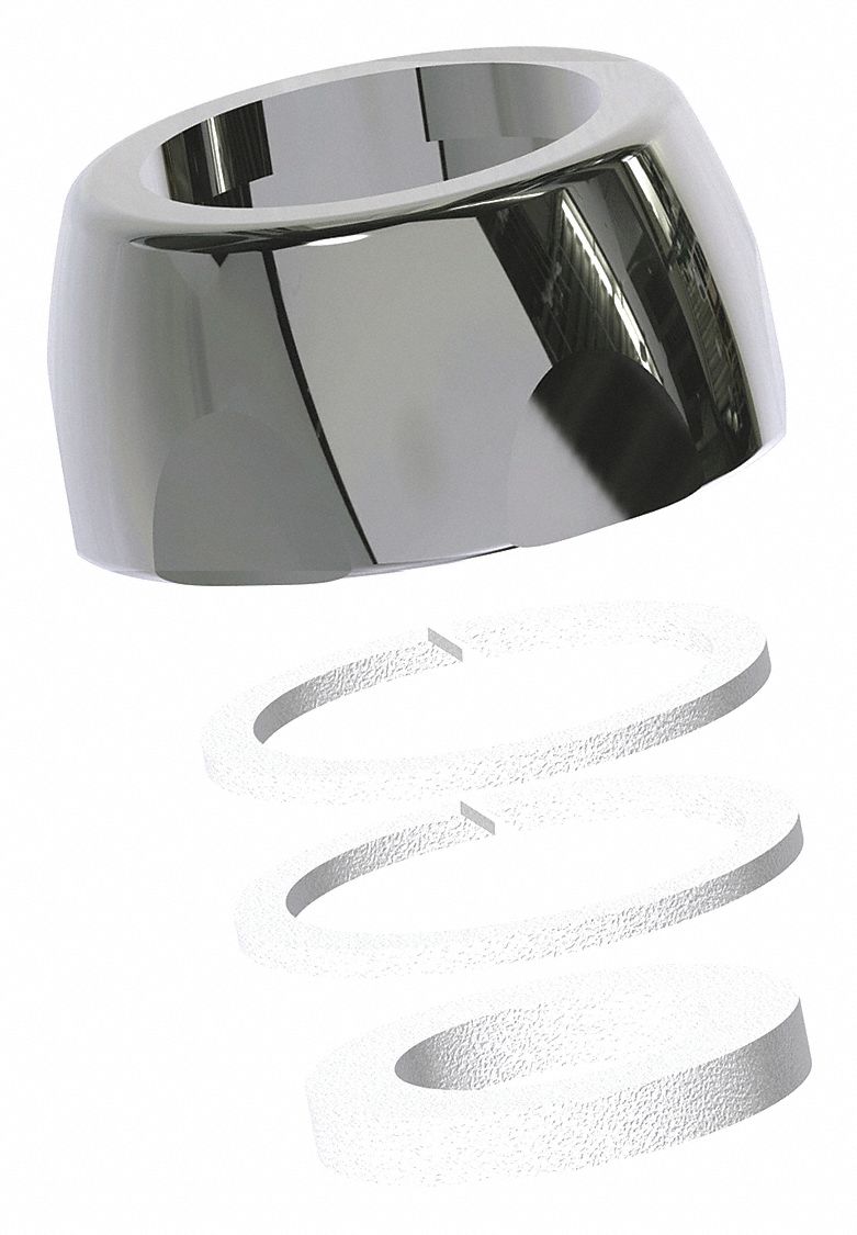 Nut Escutcheon Brass, Plastic