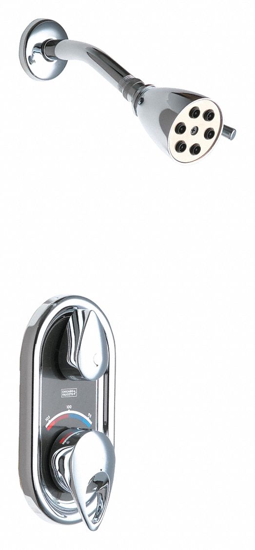 CHICAGO FAUCETS, Tub and Shower Valve 21FL052502600CP Grainger