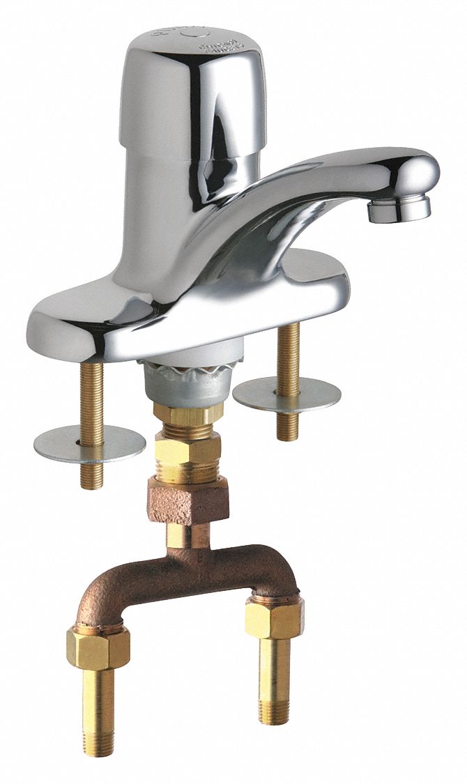 CHICAGO FAUCETS Single Supply Metering Sink Faucet 21FM573400TABCP