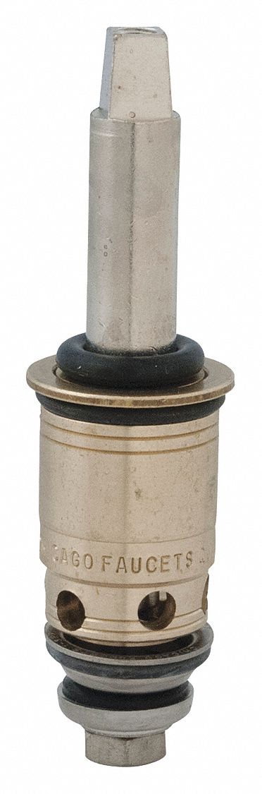 Cartridge: Use with Hot/Cold Water, Brass, Compression, (1) Cartridge