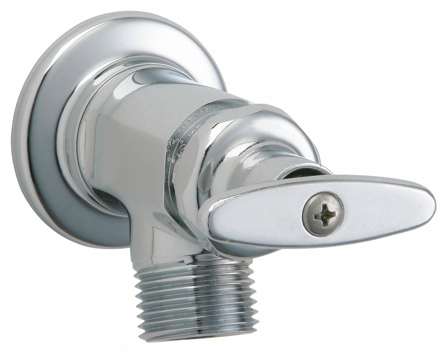 STRAIGHT SILL FAUCET: CHICAGO FAUCETS, CHROME FINISH, 7 GPM, NON CEC COMPLIANT, MANUAL