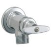 Straight-Spout Single-Blade-Handle Single-Hole Wall-Mount Inside Sill Faucets