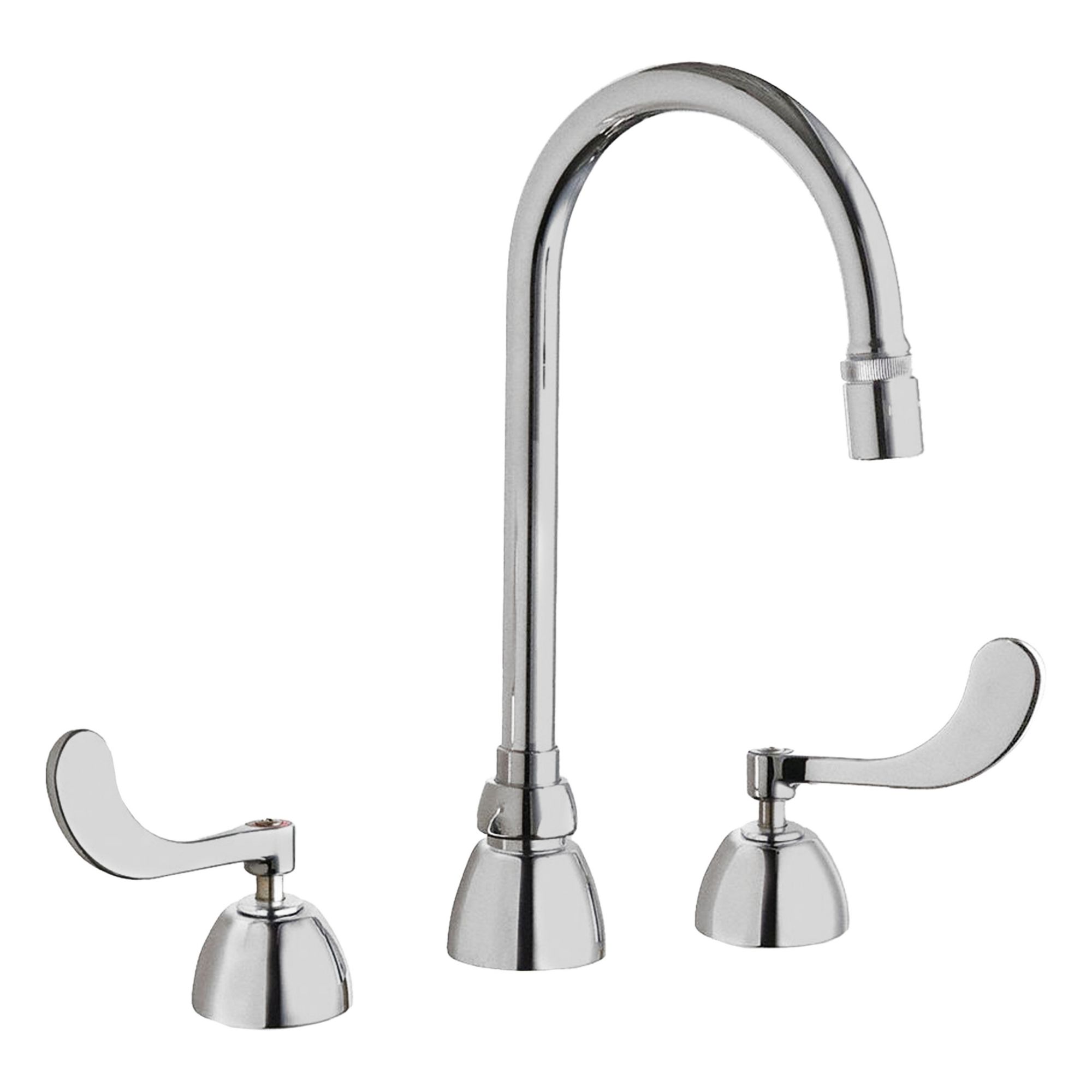 Gooseneck Kitchen/Bathroom Faucet: 786, Cast Brass, Widespread, Deck, 2 Handles