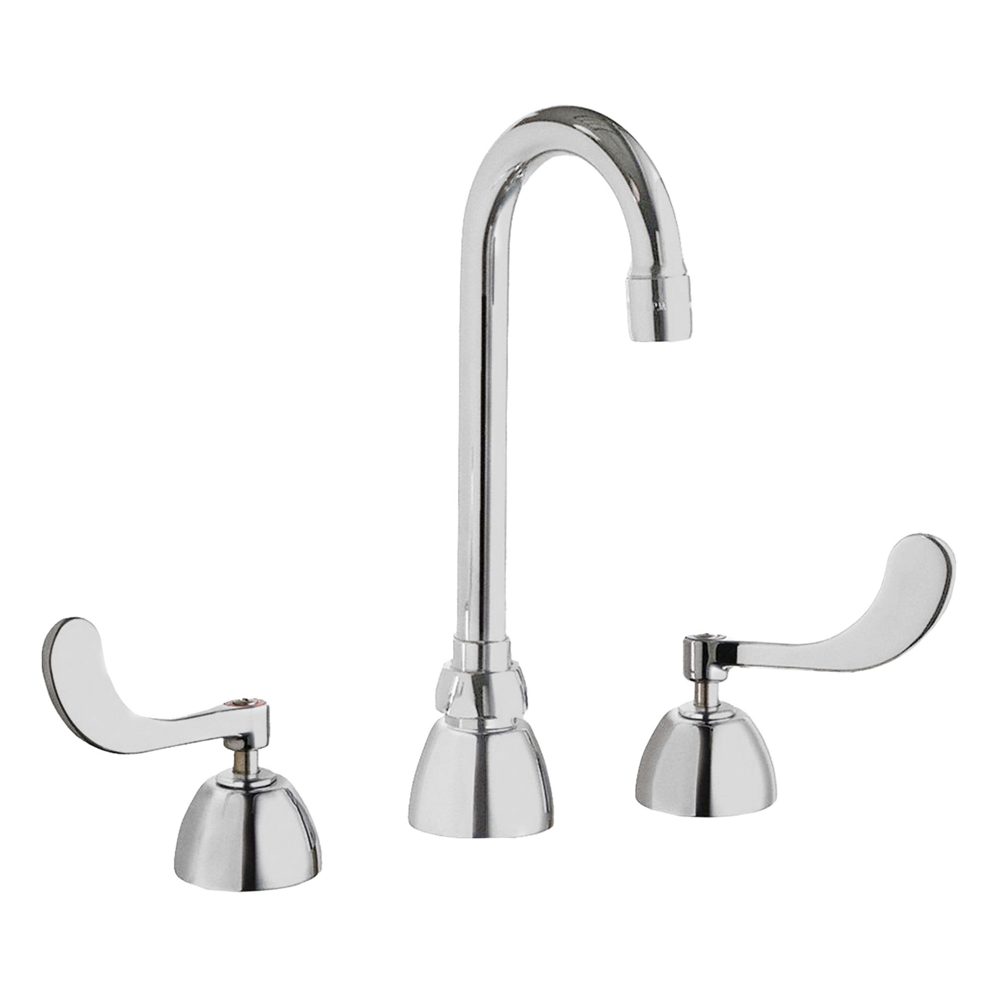 Gooseneck Kitchen/Bathroom Faucet: 786, Cast Brass, Widespread, Deck, 2 Handles