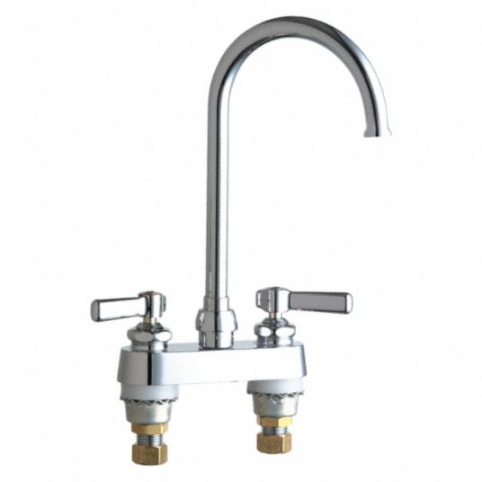CHICAGO FAUCETS, 1.5 gpm Flow Rate, Hot And Cold Water Sink Faucet ...