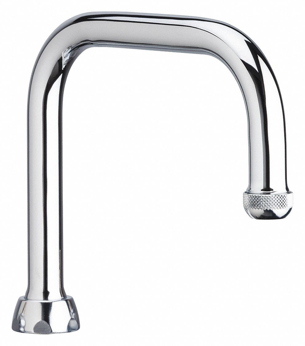 Spout: Spout, Gooseneck, Swivel Spout, Brass, Polished Chrome, Laminar, UNEF