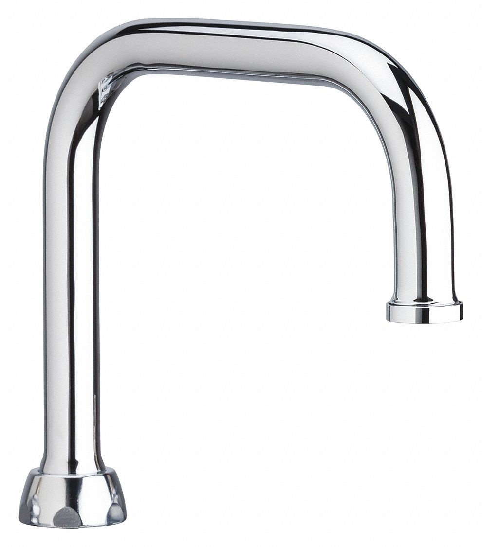 Spout: Spout, Gooseneck, Swivel Spout, Brass, Polished Chrome, Laminar, UNEF