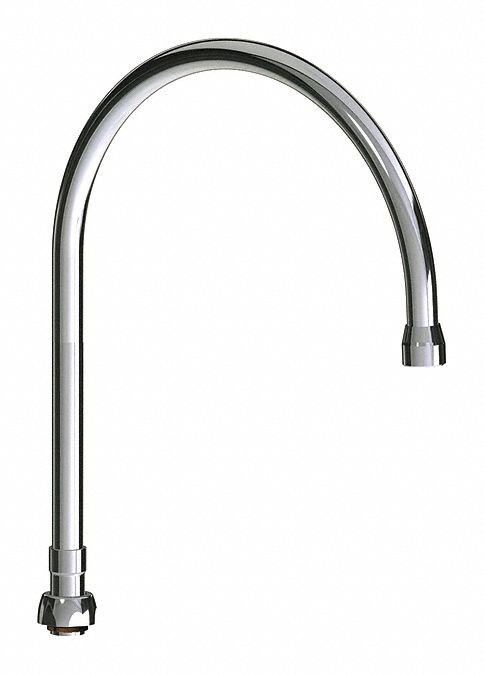 Spout: Spout, Gooseneck, Swivel Spout, Brass, Polished Chrome, Laminar, UNEF