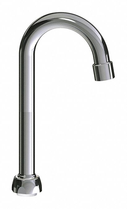 Spout: Spout, Gooseneck, Swivel Spout, Brass, Polished Chrome, Laminar, UNEF