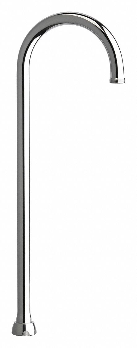 Spout: Spout, Gooseneck, Swivel Spout, Brass, Polished Chrome, Laminar, UNEF