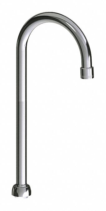 Spout: Spout, Gooseneck, Swivel Spout, Brass, Polished Chrome, Laminar, UNEF