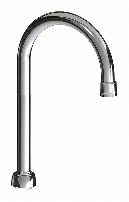 Spout: Spout, Gooseneck, Swivel Spout, Brass, Polished Chrome, Laminar, UNEF
