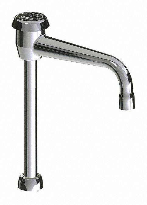 Spout: Spout, Gooseneck, Swivel Spout, Brass, Polished Chrome, 1.5 gpm Flow Rate
